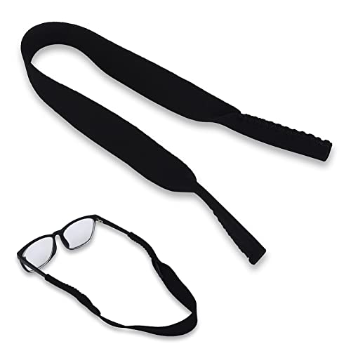 Pongnas Brillenband 5 Stück Sport Elastisches Neopren Umhängeband Halteschnur Kettenhalter Lanyard für Brillen Schwarz 42 X 2 cm von Pongnas