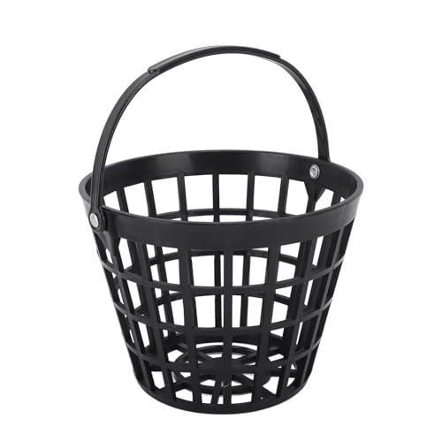 Pongnas Golfball-Container-Korb, Schwarz, Stapelbarer, Langlebiger Golfball-Behälter, Leicht, für Outdoor-Sportarten (Hält bis zu 50 Stück) von Pongnas
