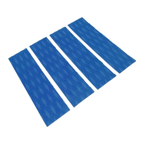 Pongnas Surfbrett-Front-Traktionspad, 4-teiliges Front-Traktions-Anti-Rutsch-Pad, Vielseitiges, Druckbeständiges Rautenmuster für Kajak (Blue) von Pongnas