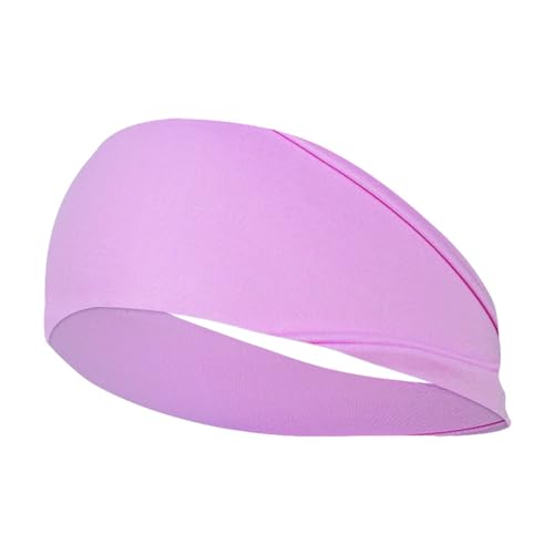 Poo4kark Stirnbänder für Frauen, Yoga, elastische Haarbänder, Workout, Laufen, Sport, rutschfest, Schweiß, Haarwickel für Mädchen Laufzubehör Damen (Purple, One Size) von Poo4kark