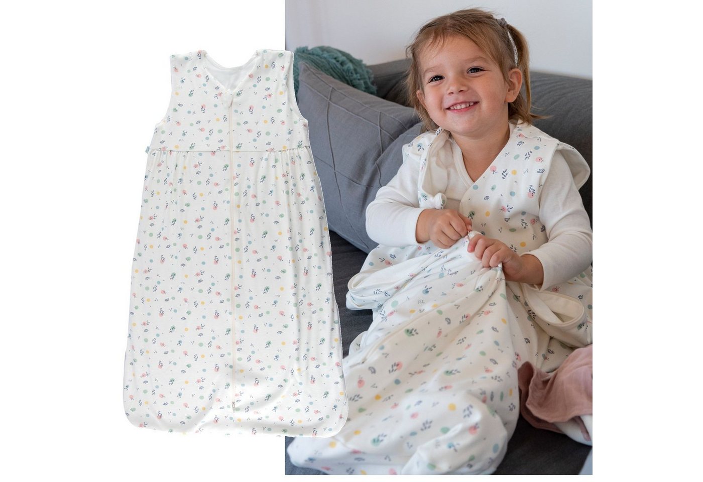 Popolini Babyschlafsack Baby Schlafsack 2-lagig für Herbst & Frühjahr, 2-lagig Popolini Babyschlafsack Baby Schlafsack 2-lagig für Herbst & Frühjahr, 2-lagig von Popolini