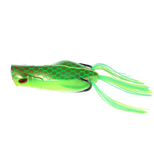 Angelköder, 7 cm 14 G Simulation Frosch Angeln Popper Wobbler Köder Fischköder Tackle Tool 1# Einheitsgröße von Porfeet