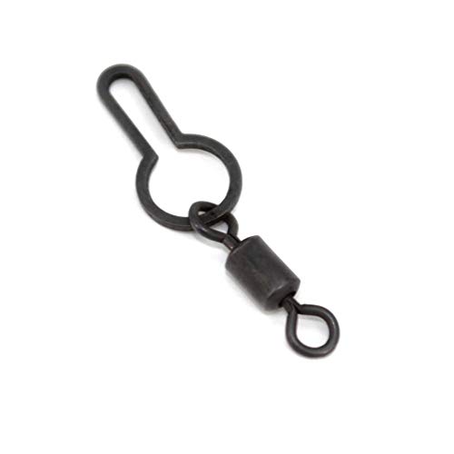Porfeet Angel PVA Bag Swivel, 20 Stück Schnellwechselring PVA Bag Hängende Drehclips Karpfen Angelgerät Werkzeug Schwarz Porfeet Angel PVA Bag Swivel, 20 Stück Schnellwechselring PVA Bag Hängende Drehclips Karpfen Angelgerät Werkzeug Schwarz von Porfeet