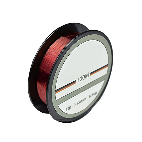 Porfeet Angelschnur, 100M Langlebige Monofilament-Nylon-Angelschnur Super Strong Sea Fish Tackle Tool rot 1.5 Porfeet Angelschnur, 100M Langlebige Monofilament-Nylon-Angelschnur Super Strong Sea Fish Tackle Tool rot 1.5 von Porfeet