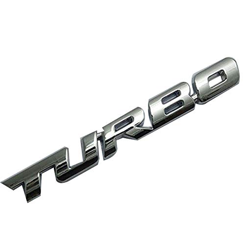 Porfeet Auto Abzeichen Aufkleber, Coole 3D-Legierung Metall Buchstaben Turbo Auto Motorrad Emblem Abzeichen Aufkleber Aufkleber Dekor Silber Einheitsgröße Porfeet Auto Abzeichen Aufkleber, Coole 3D-Legierung Metall Buchstaben Turbo Auto Motorrad Emblem Abzeichen Aufkleber Aufkleber Dekor Silber Einheitsgröße von Porfeet