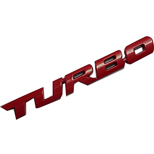 Porfeet Auto Abzeichen Aufkleber, Coole 3D-Legierung Metall Buchstaben Turbo Auto Motorrad Emblem Abzeichen Aufkleber Aufkleber Dekor rot Einheitsgröße Porfeet Auto Abzeichen Aufkleber, Coole 3D-Legierung Metall Buchstaben Turbo Auto Motorrad Emblem Abzeichen Aufkleber Aufkleber Dekor rot Einheitsgröße von Porfeet