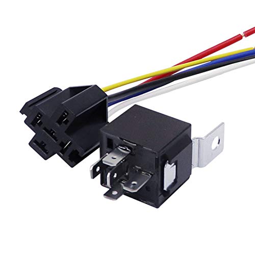 Porfeet Auto Relais, Universal JD1914 Wasserdichtes Auto Auto 12 / 24V 5 Pin Auto Relais Mit Buchse Schwarz 24V Porfeet Auto Relais, Universal JD1914 Wasserdichtes Auto Auto 12 / 24V 5 Pin Auto Relais Mit Buchse Schwarz 24V von Porfeet