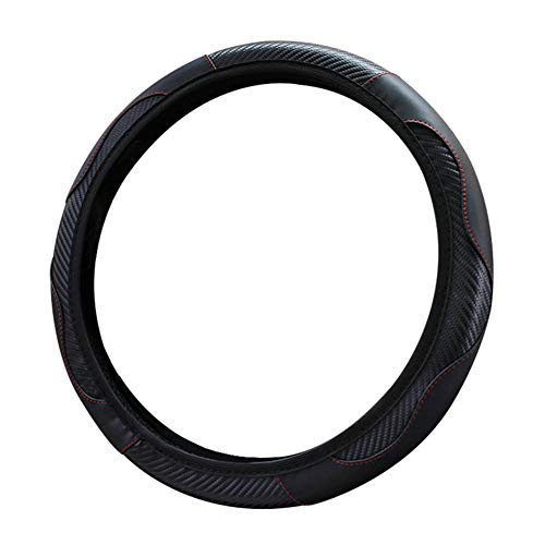 Lenkradabdeckung, 38 cm Universal Anti-Rutsch-Kunstleder Auto Auto Lenkradschutzabdeckung Schwarz Einheitsgröße Lenkradabdeckung, 38 cm Universal Anti-Rutsch-Kunstleder Auto Auto Lenkradschutzabdeckung Schwarz Einheitsgröße von Porfeet