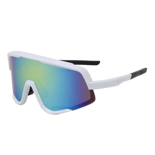 Porgeel Herren polarisierte Sonnenbrille polarisierte Fahrtbrille Radsportgläser wickeln die fließende Brille Visor Sonnenbrille (weiß) von Porgeel
