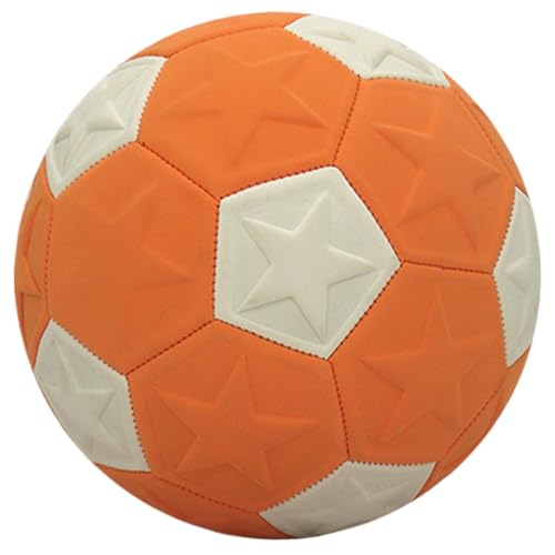 Porgeel Kurve Ball 7.5 Weiche Eva Größe 4 Fußball mit Gummi Liner Soft Fußball für Jungen Mädchen Innen im Freien im Freien Fußballausbildung von Porgeel