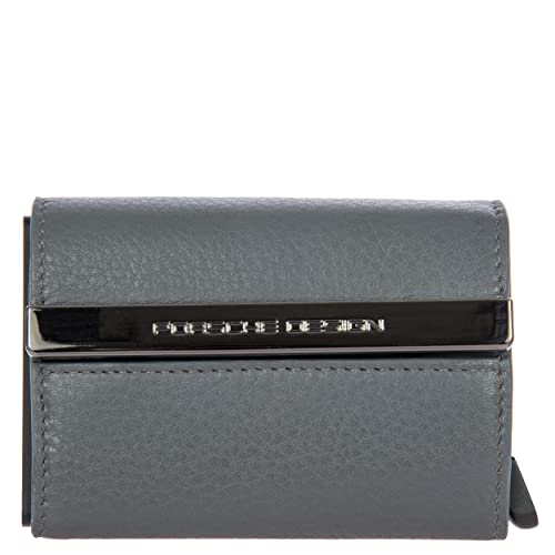 Bric's Porsche Design X Secrid Unisex-Kartenhalter aus Leder mit RFID- und NFC-Schutz, Pop-Up für 4 Karten, Banknotenfach, Größe: 6,5cm x 9,5cm x 2cm, Grau Bric's Porsche Design X Secrid Unisex-Kartenhalter aus Leder mit RFID- und NFC-Schutz, Pop-Up für 4 Karten, Banknotenfach, Größe: 6,5cm x 9,5cm x 2cm, Grau von Bric's