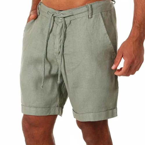 Portakmer Herren Shorts Kurze Hose Cargo Jeans Running Outdoor Baumwolle Herren Shorts XXL Grün von Portakmer