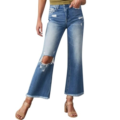 Portakmer Jeans Damen Hose Jeanshose Female Women Damen Jeans M Blau von Portakmer