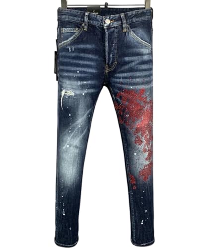 Portakmer Jeans Damen Hose Jeanshose Female Women Herren Jeans Us38(It54) 9926Blau von Portakmer