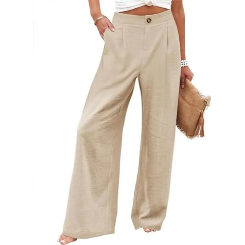 Portakmer Jeans Damen Hose Jeanshose Female Women High-Waist-Hose Damen XL Khaki von Portakmer