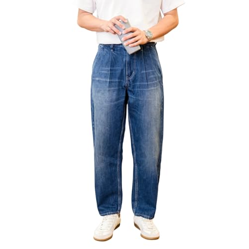 Portakmer Jeans Damen Hose Jeanshose Female Women High Waist Jeans Herren 38 Marine von Portakmer