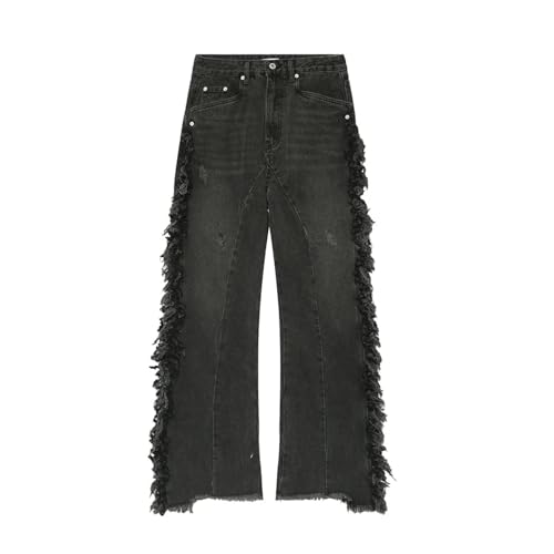 Portakmer Jeans Herren Hose Jeanshose Neue Herren Jeans Denim Hose Männliche Hose Asiatische Größe L Schwarz von Portakmer