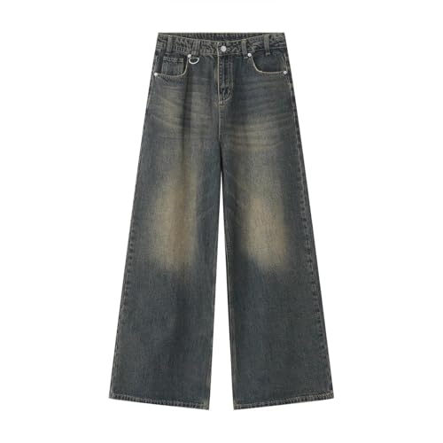 Portakmer Jeans Herren Hose Jeanshose Neue Herren Jeanshose Mit Weitem Bein Jeanshose Mit Geradem Bein M Oldblue von Portakmer