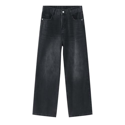 Portakmer Jeans Herren Hose Jeanshose Neue Jeans Herren Denim Hose Herren Blau Gerade Hose S Schwarz von Portakmer