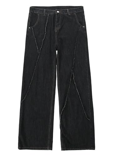 Portakmer Jeans Herren Hose Jeanshose Neue Jeans Hose Herren Denim Hose Männlich 4XL Schwarz von Portakmer