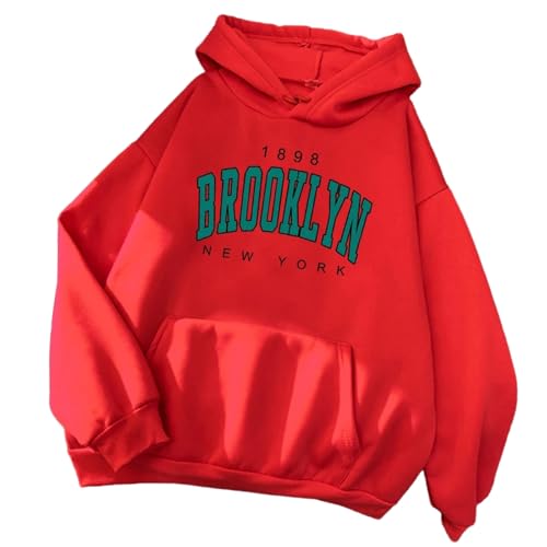 Portakmer Sweatshirts Kapuzenpullover Pullover Hoodies Hoodie Herren Damen Damen Hoodies M Rot von Portakmer