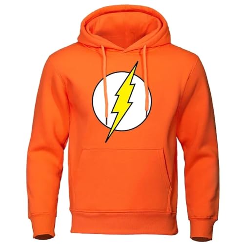 Portakmer Sweatshirts Kapuzenpullover Pullover Hoodies Hoodie Herren Damen Herren Hoodies XL(70Kg-80Kg) Orange von Portakmer