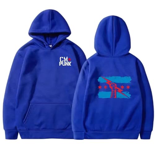 Portakmer Sweatshirts Kapuzenpullover Pullover Hoodies Hoodie Herren Damen Herren Kapuzenpullover XXXL(90Kg-100Kg) Blau von Portakmer