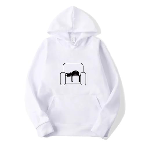 Portakmer Sweatshirts Kapuzenpullover Pullover Hoodies Hoodie Herren Damen Hoodies Für Damen S Weiß(HEI) von Portakmer