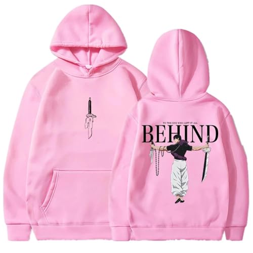 Portakmer Sweatshirts Kapuzenpullover Pullover Hoodies Hoodie Herren Damen Hoodies Herren Damen M(50Kg-60Kg) Rosa von Portakmer