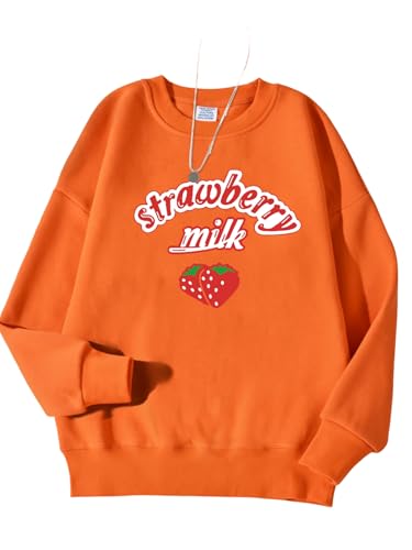 Portakmer Sweatshirts Kapuzenpullover Pullover Hoodies Hoodie Herren Damen Kapuzenpullover Damen M Orange von Portakmer