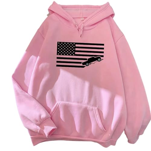 Portakmer Sweatshirts Kapuzenpullover Pullover Hoodies Hoodie Herren Damen Kapuzenpullover Für Herren Und Damen, XXXL (90 Kg – 100 Kg), Rosa von Portakmer