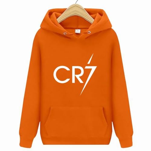 Portakmer Sweatshirts Kapuzenpullover Pullover Hoodies Hoodie Herren Damen Kapuzenpullover Herren Damen XXXL(90Kg-100Kg) Orange von Portakmer