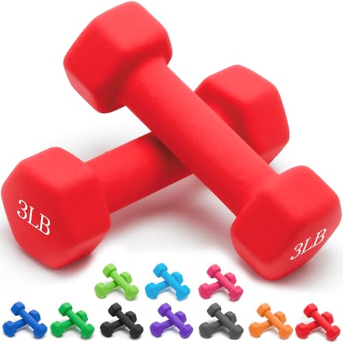 Portzon Gewichte-Hanteln, 10 Farboptionen, kompatibel mit 2 Neopren-Hanteln-Set, 0,5–6,8 kg, rutschfest, Anti-Roll, Sechskant-Form Portzon Gewichte-Hanteln, 10 Farboptionen, kompatibel mit 2 Neopren-Hanteln-Set, 0,5–6,8 kg, rutschfest, Anti-Roll, Sechskant-Form von Portzon