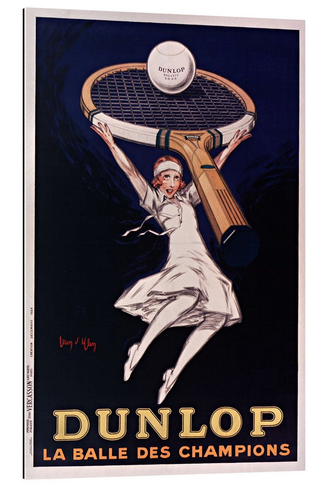 Posterlounge XXL-Wandbild Jean D'Ylen, Dunlop, La Balle des Champions, Illustration von Posterlounge