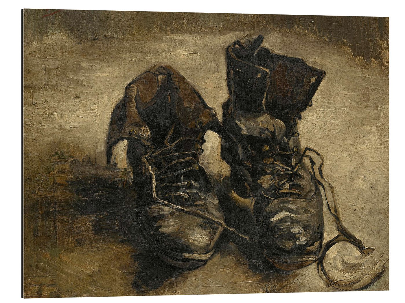 Posterlounge XXL-Wandbild Vincent van Gogh, Schuhe, 1886, Wohnzimmer Malerei von Posterlounge