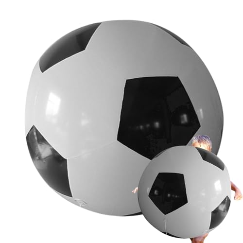 Poupangke Fußball-Wasserball, Fußball-Wasserbälle aufblasbar | Wasserbälle aufblasen,Neuheiten und Outdoor-Sportarten, große lustige Ballspielzeuge, aufblasbare Wasserball-Poolspielzeuge für von Poupangke