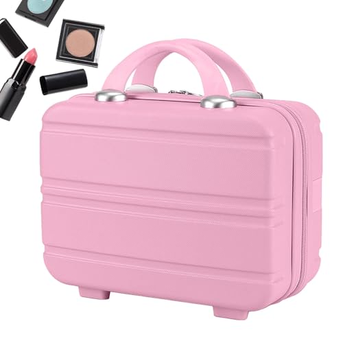 Poupangke Make-up-Tragegepäckkoffer, Handgepäck-Make-upkoffer | 14 Zoll großes Reise-Make-up-Etui | Tragbare Kosmetikaufbewahrungsbox für den Innen- und Außenbereich für Kosmetikpinsel und von Poupangke