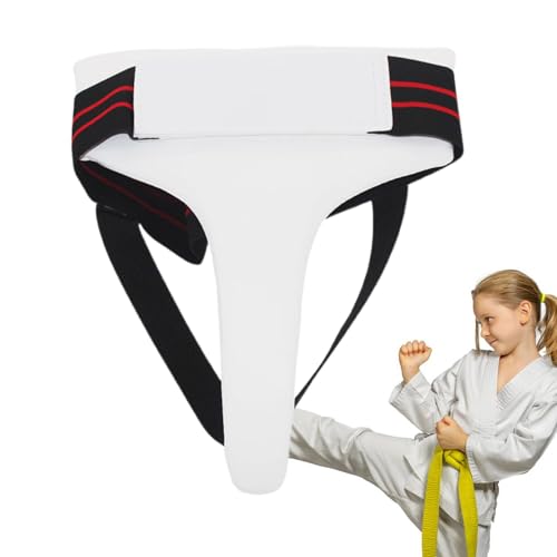 Poupangke Taekwondo-Schrittschutz, Boxschutzausrüstung,Stabiler Schrittschutz für das Boxen mit Gummiband - Ergonomische Schutzausrüstung, Taekwondo-Zubehör mit Klettverschluss für Frauen, Männer und von Poupangke