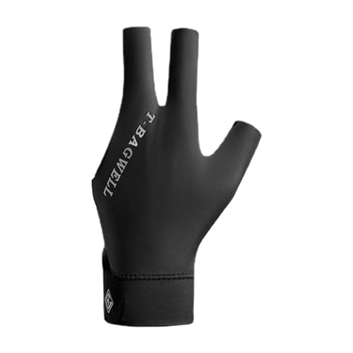 Povanjer Billardhandschuhe für Damen | Handschuhe für Billardspieler mit drei Fingern | schweißabsorbierend, atmungsaktiv und rutschfest für Snooker-Sport und Schutz der Hand von Povanjer
