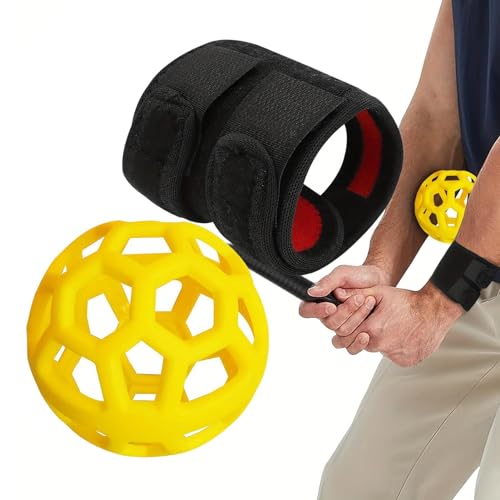 Golf-Handgelenk-Trainer | Golfschwung-Übungsball zur Haltungskorrektur – Smart Ball Golf-Trainingshilfe für Schule, Rasen, Golfplatz Golf-Handgelenk-Trainer | Golfschwung-Übungsball zur Haltungskorrektur – Smart Ball Golf-Trainingshilfe für Schule, Rasen, Golfplatz von Povanjer
