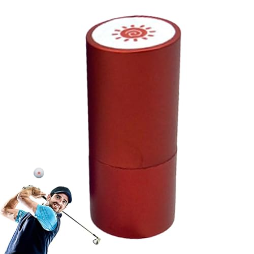 Povanjer Golfball-Stempel, wasserfester Metall-Golf-Tintenstempel, verblasst nicht leicht, lichtempfindlicher Marker, schnell trocknend für einfache Identifizierung von Povanjer
