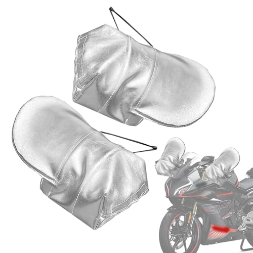 Povanjer Motorrad-Lenkermuffe, Motorrad-Lenkerhandschuhe - Sonnenschutz Fäustlinge Scooter Handmuffs - Reithandschuhe Atmungsaktive Lenkermuffen Reitzubehör von Povanjer