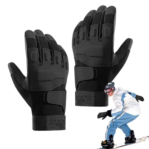 Povanjer Warme Winterhandschuhe,Laufhandschuhe für kaltes Wetter - Winter-Lauf-Reitpferd-warme Handschuhe - rutschfeste Unisex-Thermohandschuhe zum Laufen, Gehen, Reiten von Povanjer