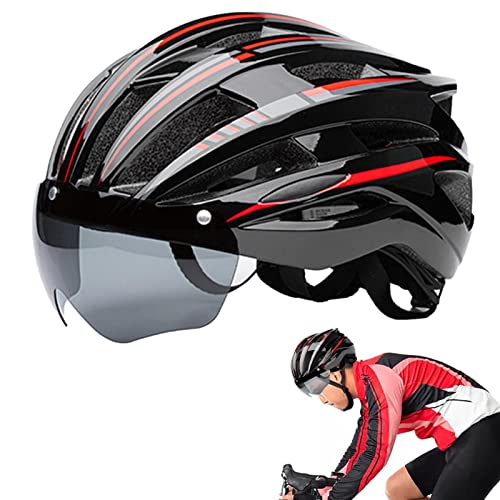 Reitmütze | Magnetischer Saugnapf Fahrrad Reiten Sicherheitsmütze mit Brille, verstellbare Größe Mountainbike Rennrad Sport Kopfschutz Zubehör für Jungen ädchen von Povanjer