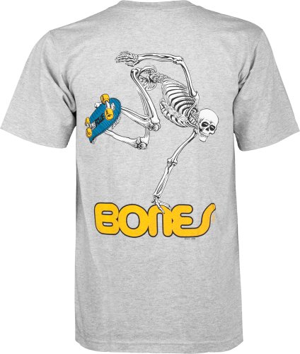 Powell Peralta Skateboard Skelett T-Shirt, Grau, Größe L von Powell Peralta