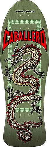 Powell Peralta Steve Caballero Chinese Dragon Reissue Skateboard-Deck, Salbeigrün, 25,4 x 76,2 cm von Powell Peralta