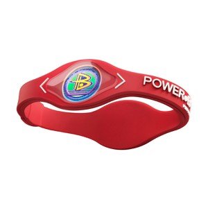 PowerBalance Silicone Wristband Power Balance Armband Red-White M von Power Balance
