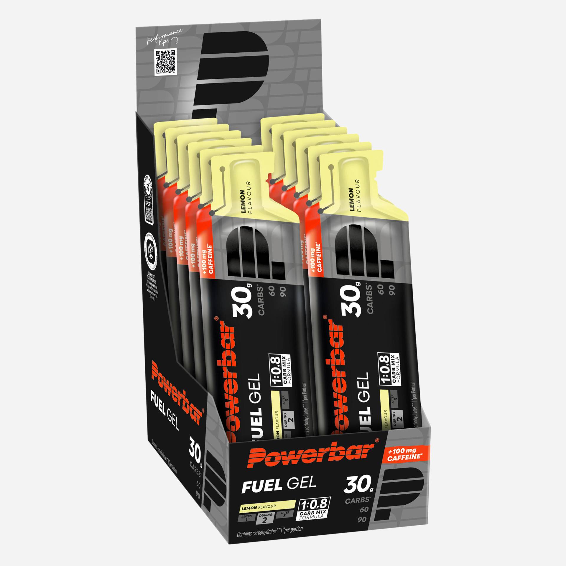 Energy Gel mit Koffein Zitrone 12 Stück - Blackline Energy Gel mit Koffein Zitrone 12 Stück - Blackline von PowerBar