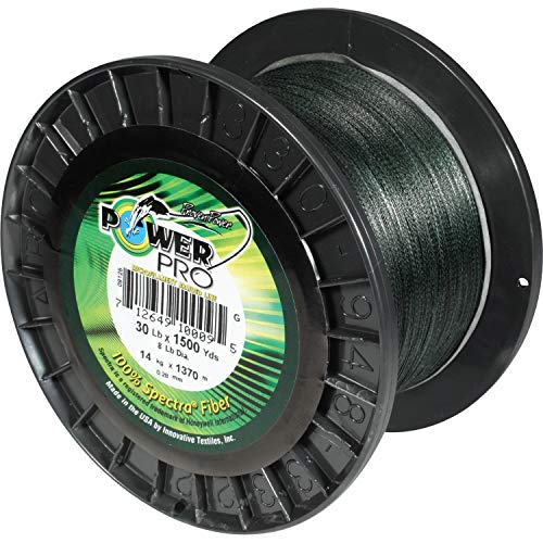POWER PRO Unisex-Erwachsene 21100501500E Spectra Faser geflochtene Angelschnur, Moosgrün, 1500YD/50LB POWER PRO Unisex-Erwachsene 21100501500E Spectra Faser geflochtene Angelschnur, Moosgrün, 1500YD/50LB von POWER PRO