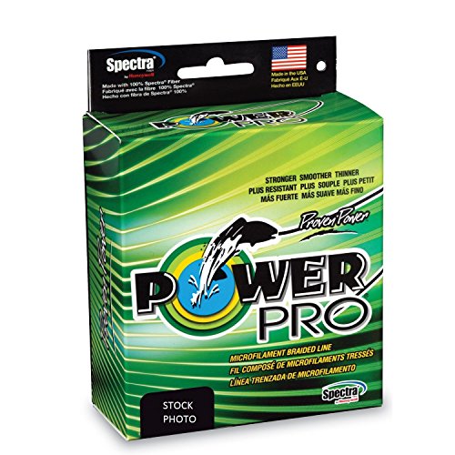 PowerPro Unisex-Erwachsene Spectra geflochtene Angelschnur, moosgrün, 1500YD/20LB von POWER PRO